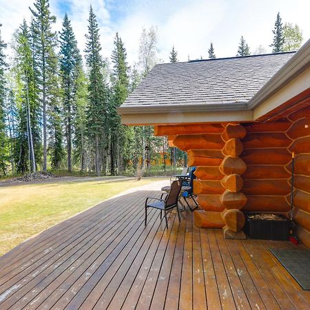 Riverside Log Cabin On-Site Aurora Viewing! North Pole المظهر الخارجي الصورة