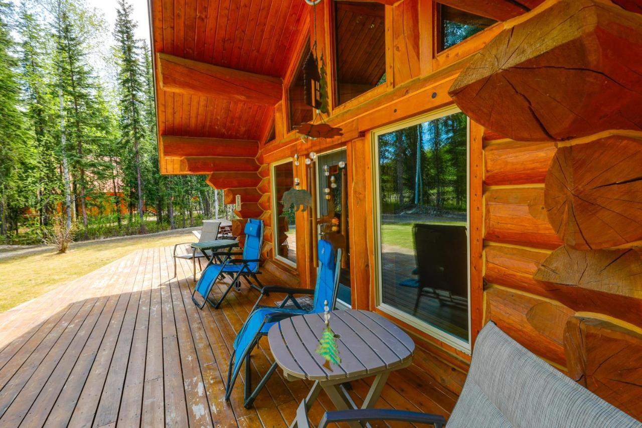 Riverside Log Cabin On-Site Aurora Viewing! North Pole المظهر الخارجي الصورة